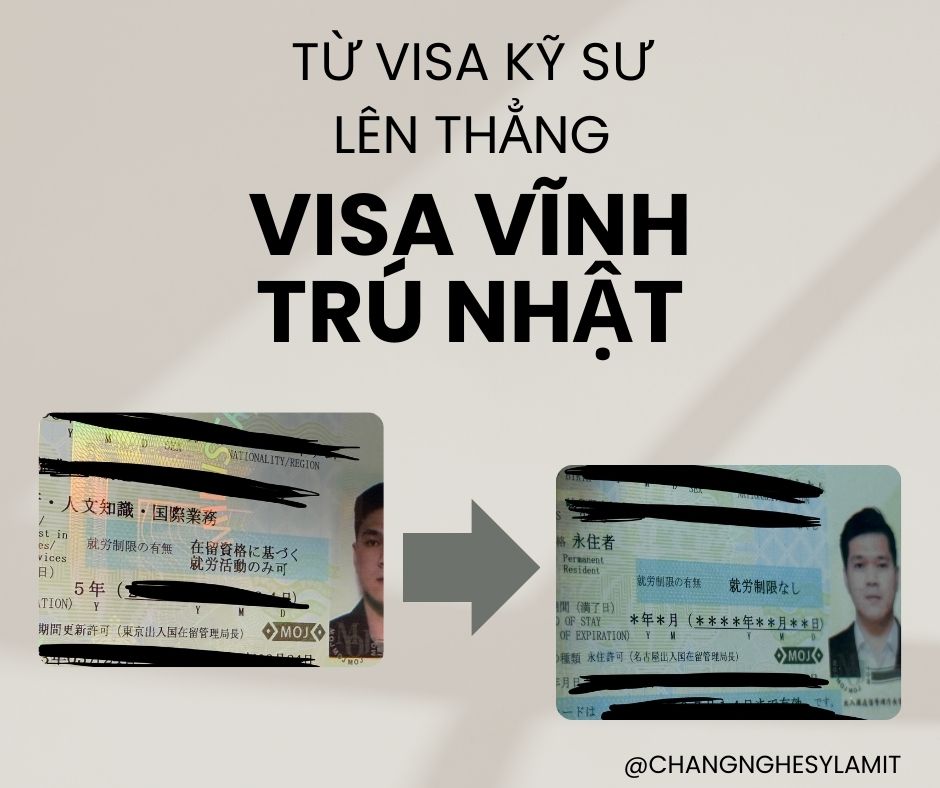Từ visa kỹ sư lên thẳng vĩnh trú Nhật Bản chỉ sau 1 năm bằng&nbsp;高度人材
